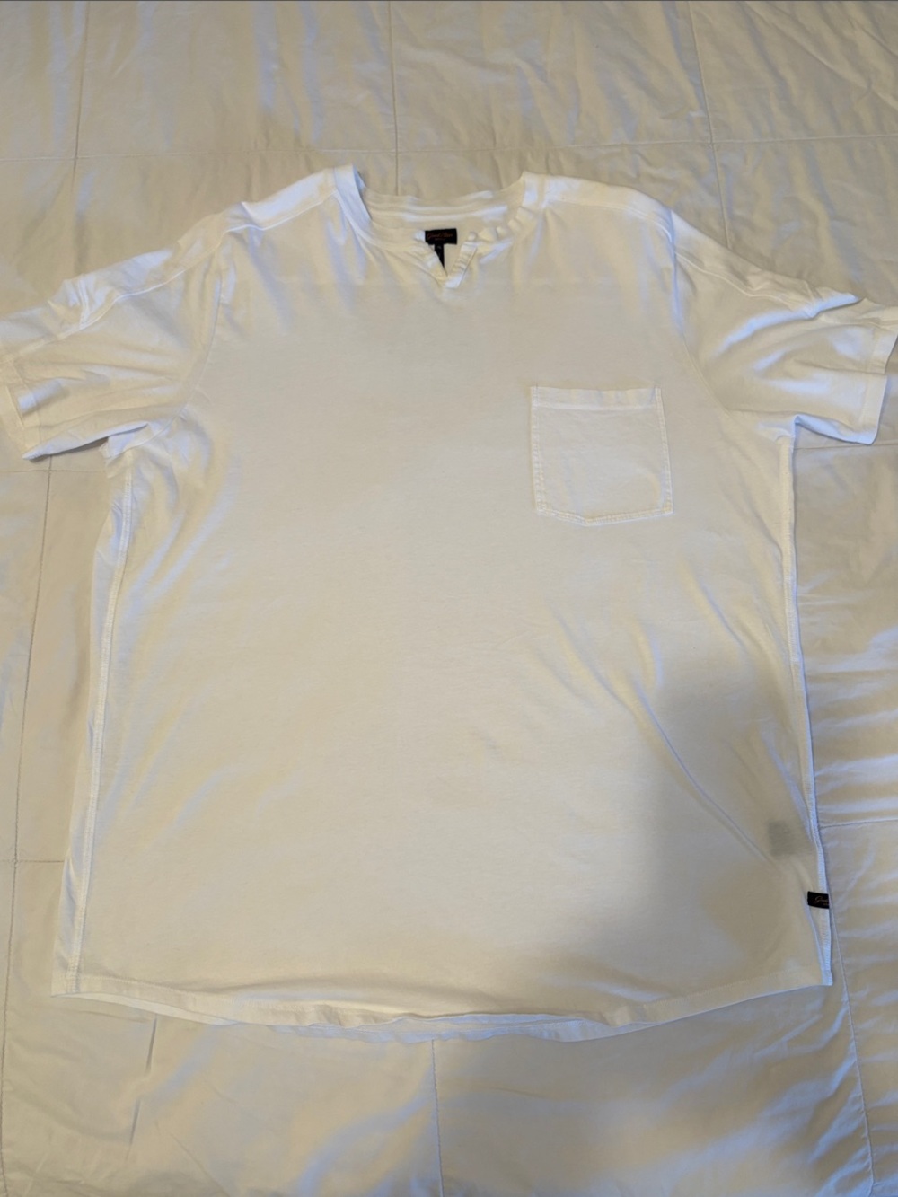Good Man Brand White Short-Sleeve Pocket Tee